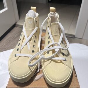 Veja Yellow High-Top Sneakers